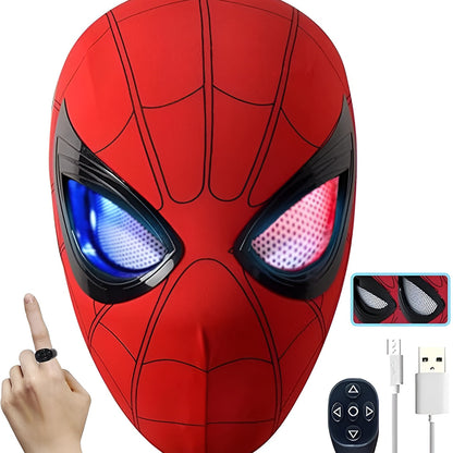 SPIDERMAN EYE BLINK MASK WITH RING REMOTE