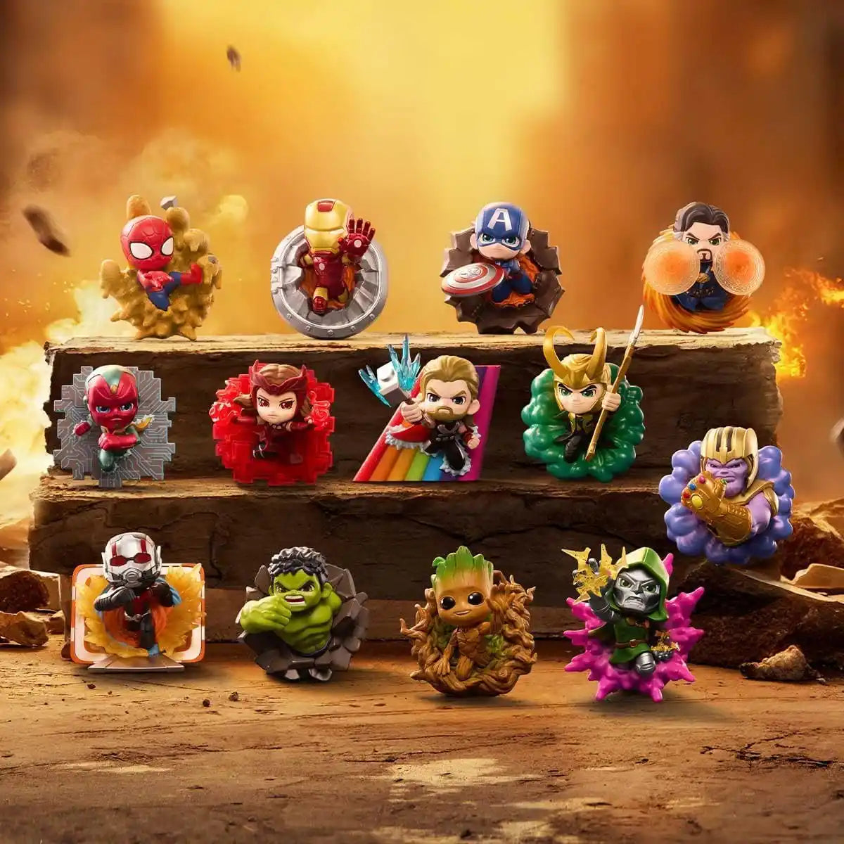 Marvel Mystery Box Collectible Figure & Fridge Magnet