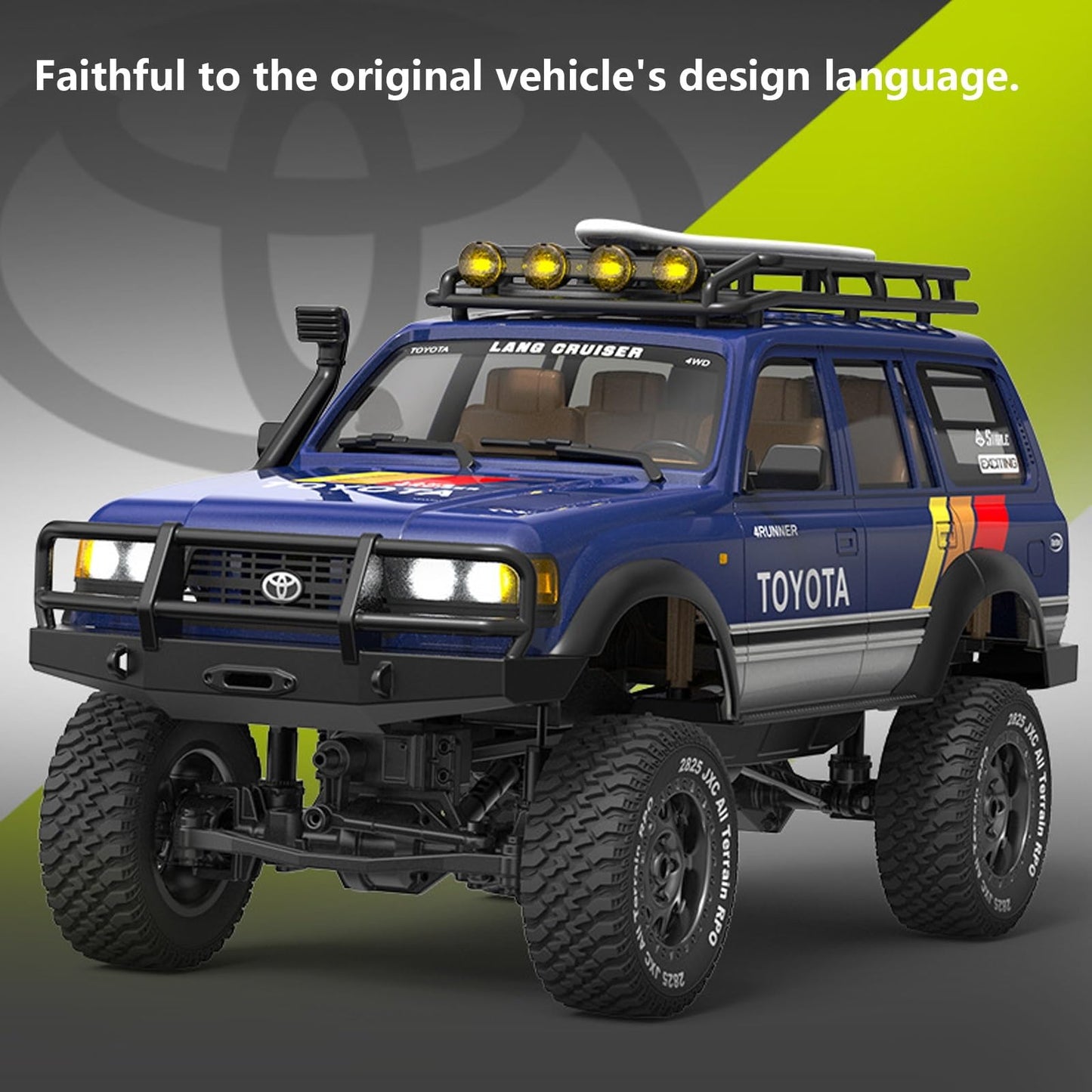 JXC 1/12 LC80 Licensed RC Rock Crawler – 4WD 2.4GHz Off-Road Truck (JXC5826) | India