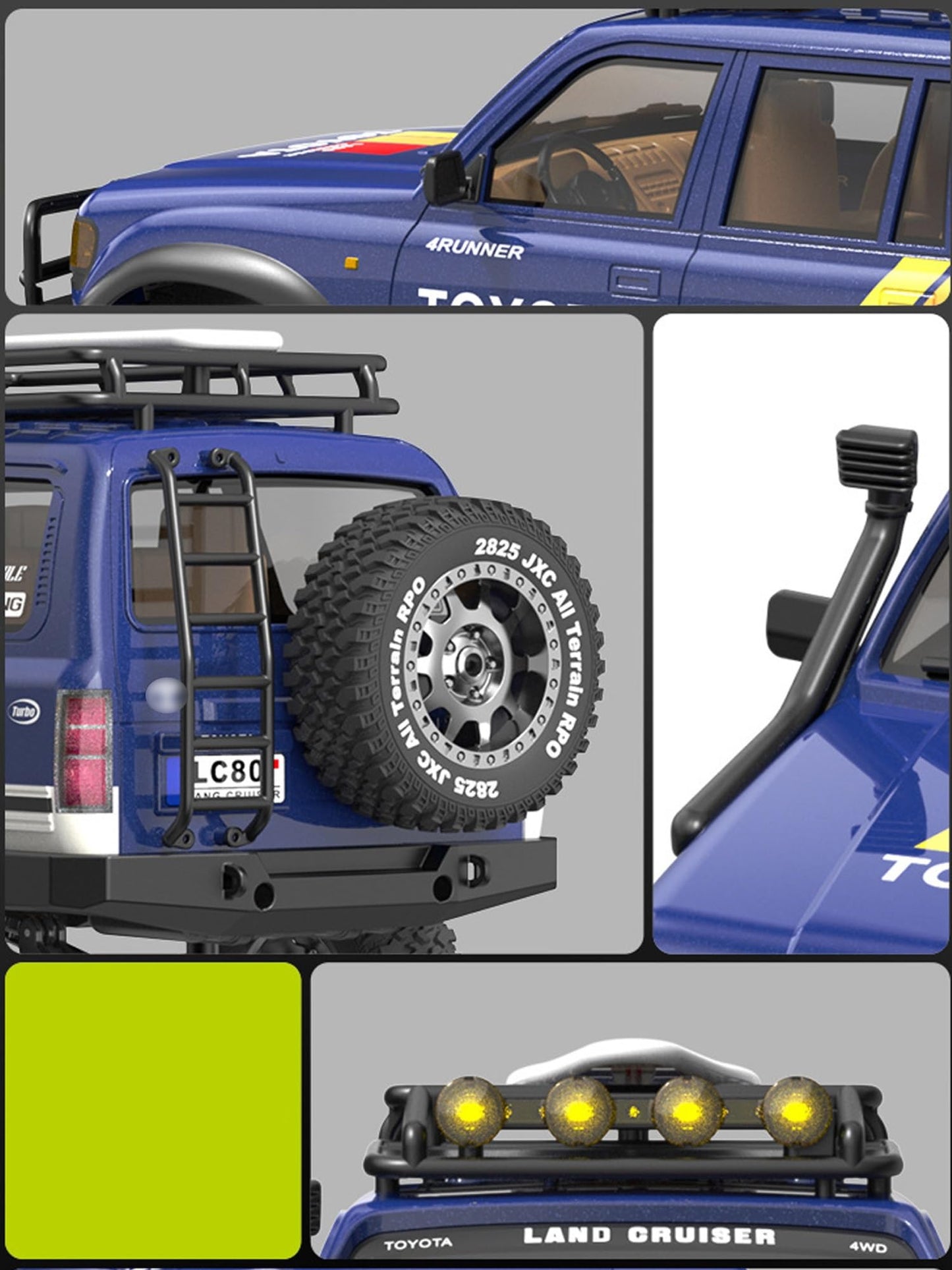 JXC 1/12 LC80 Licensed RC Rock Crawler – 4WD 2.4GHz Off-Road Truck (JXC5826) | India