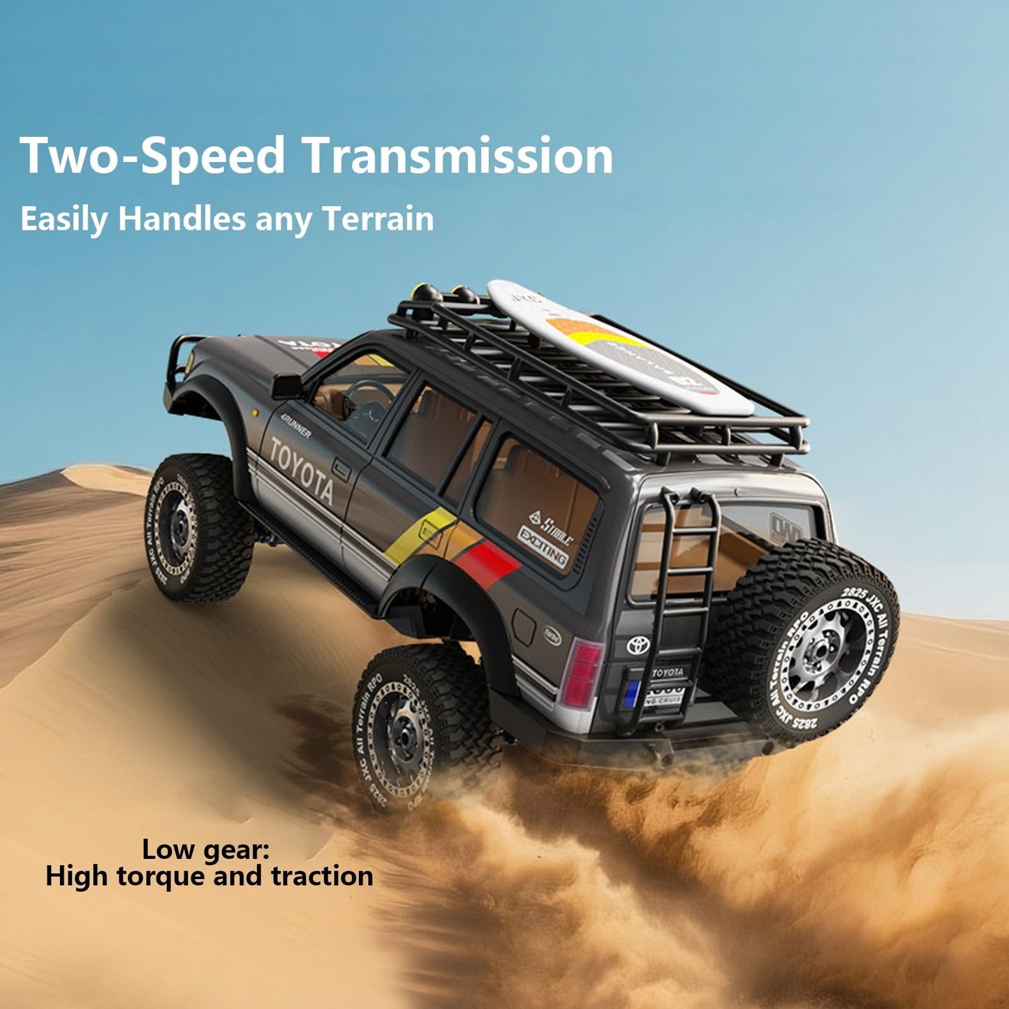 JXC 1/12 LC80 Licensed RC Rock Crawler – 4WD 2.4GHz Off-Road Truck (JXC5826) | India