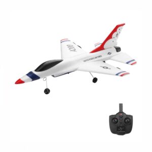 WLtoys A200 RC Plane – 2 Channel F-16 Fighter Jet Design Remote Control Aircraft with 6-Axis Gyro & EPP Material (2.4GHz)